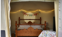 looking in the yurt at cantref adventure farm