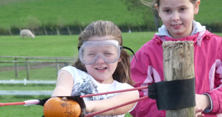 Pumpkin Launching at Cantref Adventure Farm