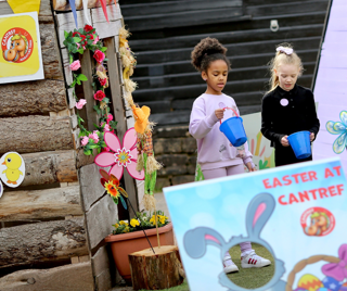 Easter Egg Hunt in the Easter Garden at Cantref Adventure Farm