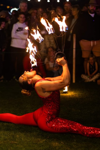 Pumpkin Night Fire Show At Cantref